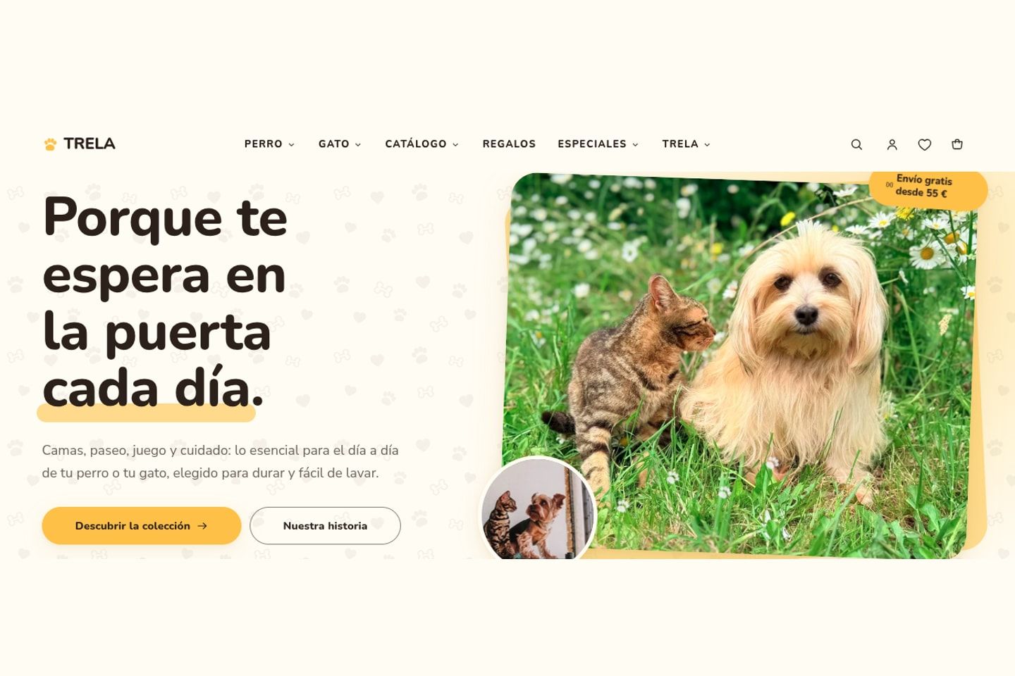 Vista del projecte Trela Shop